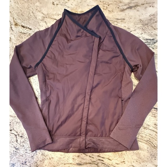 PrAna Polar Breeze Jacket Sz Small Wedged Wood Maroon EUC Insulated Coat - Picture 3 of 12